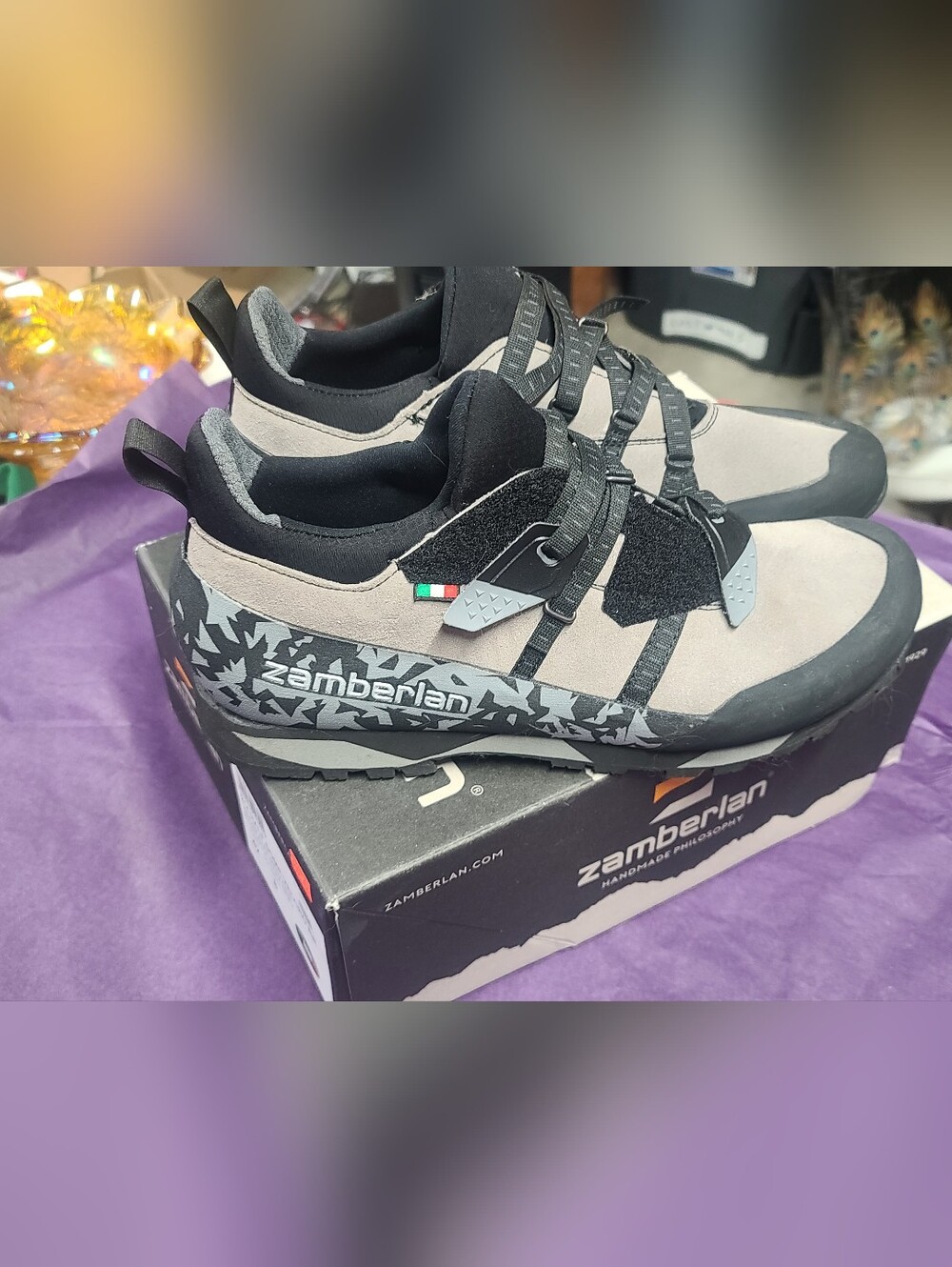 214 Zamberlan Half Dome Hiking Shoes, Made In Italy, Men's Size 8, Euc, Has Box - Picture 2 of 13